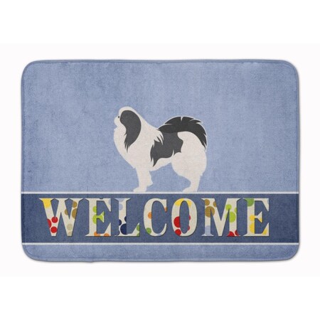 Carolines Treasures Japanese Chin Welcome Machine Washable Memory Foam Mat BB5541RUG